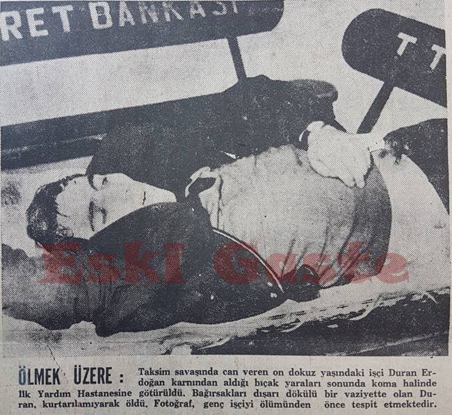 Kanlı Pazar - Duran Erdoğan adlı işçi ölmek üzere