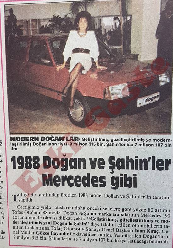 1988 Doğan ve Şahin’ler Mercedes gibi