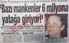 Gülay Pınarbaşı: Bazı mankenler 6 milyona yatağa giriyor