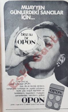 Opon ilaç reklamı