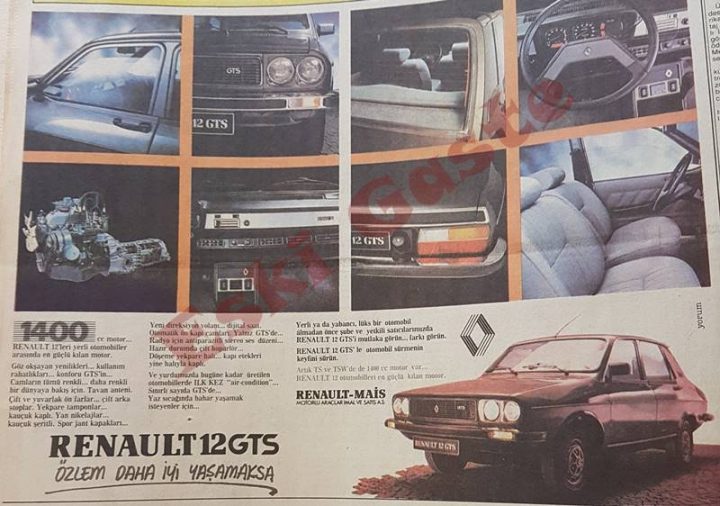 Renault 12 GTS reklamı