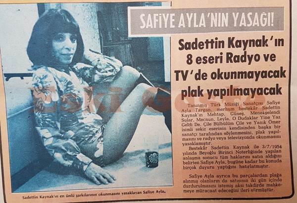 Safiye Ayla - Eski Magazin Haberleri