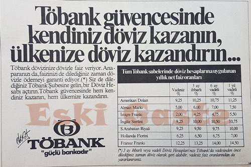 Töbank - Eski Reklamlar