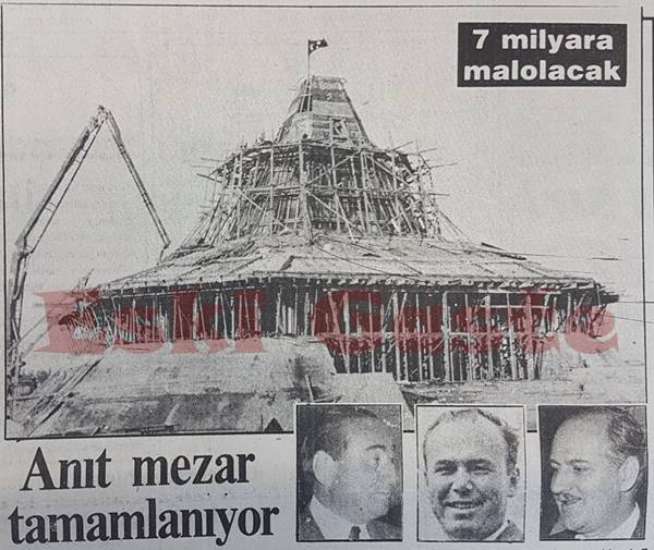 Adnan Menderes’e Anıt Mezar tamamlanıyor