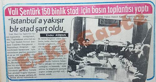 İstanbul’a 150 binlik stat için basın toplantısı