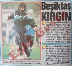 Metin Ali Feyyaz milli takıma alınmadı, Beşiktaş kırgın