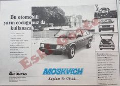 Moskvich araba reklamı