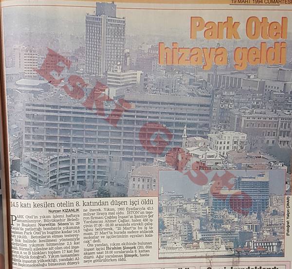 Taksim Park Otel yıkımı
