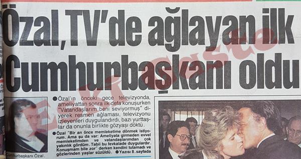 Turgut Özal TV’de ağlayan ilk cumhurbaşkanı oldu