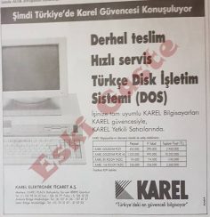  Karel Bilgisayar reklamı