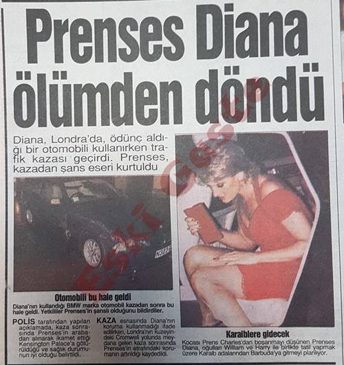 Prenses Diana - Kaza