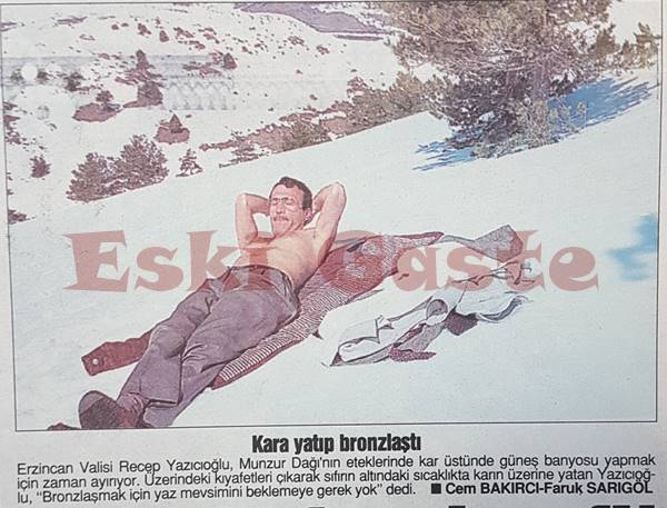 Vali Recep Yazıcıoğlu’nun kar keyfi