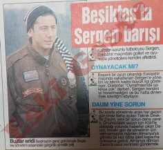 Beşiktaş’ta Sergen Yalçın barışı