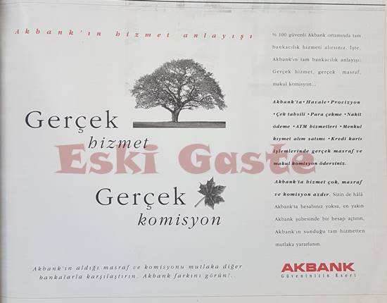 1995’ten Akbank reklamı