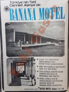 Alanya Banana Motel reklamı