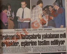 Trabzon’da nataşalarla yakalanan evli erkekler, eşlerine teslim ediliyor
