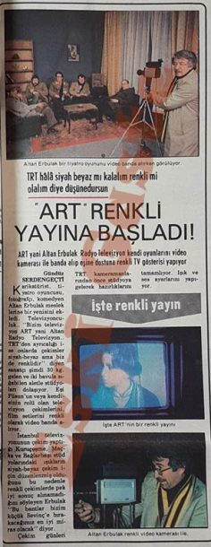 Altan Erbulak Radyo Televizyon (ART) renkli yayına başladı!