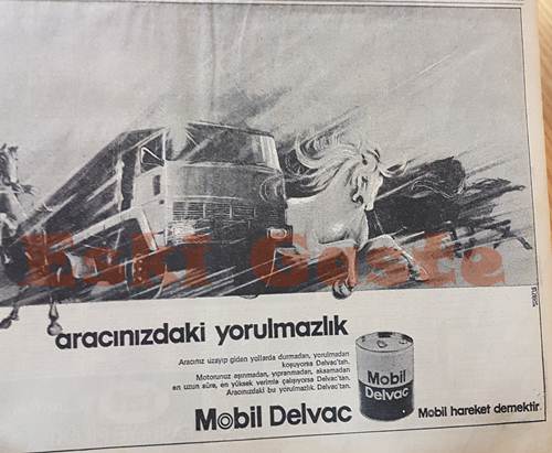 Mobil Delvac reklamı