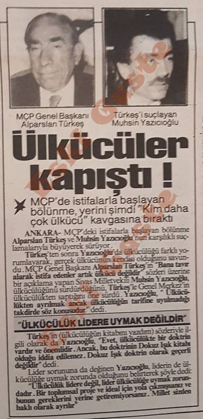 Alparslan Türkeş - Muhsin Yazıcıoğlu