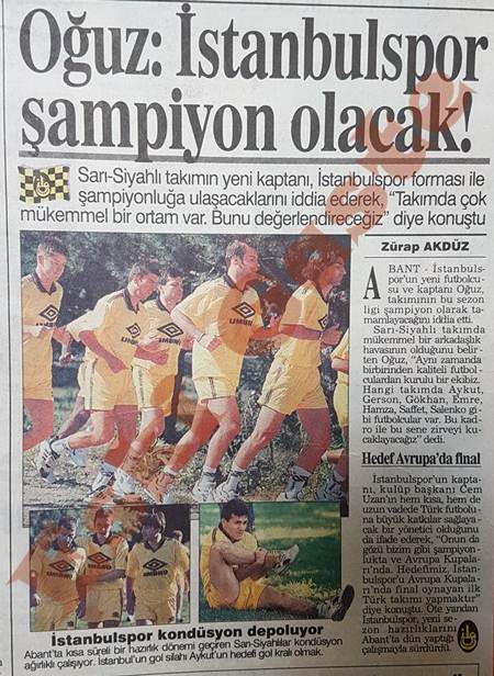 Oğuz Çetin: İstanbulspor şampiyon olacak