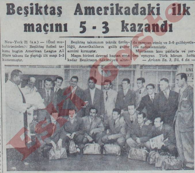 Beşiktaş Amerika’daki ilk maçını 5-3 kazandı