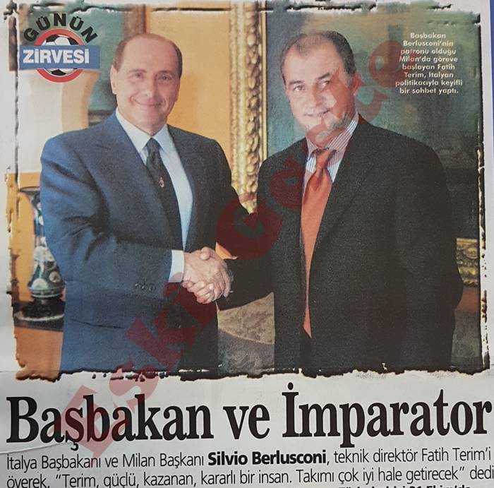 Fatih Terim ve Berlusconi