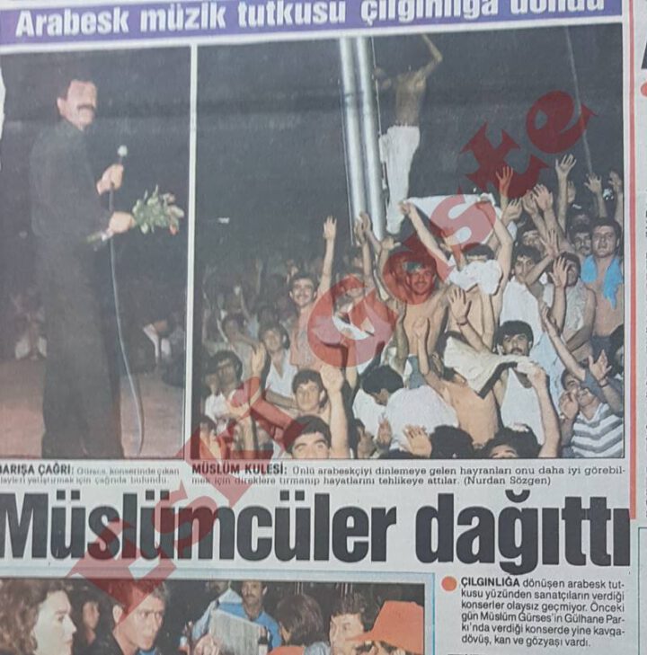 Müslüm Gürses’in Gülhane Parkı konserinde olaylar çıktı