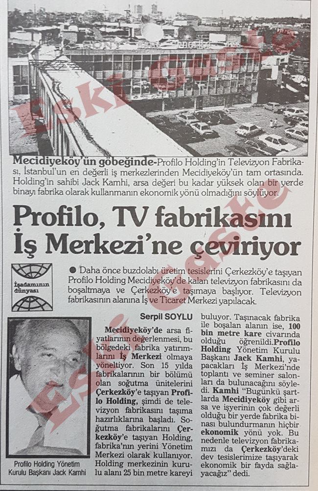 Profilo Mecidiyeköy’deki TV Fabrikasını İş Merkezi’ne Çeviriyor