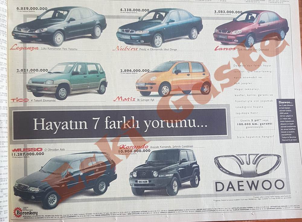 1998 Daewoo Reklamı
