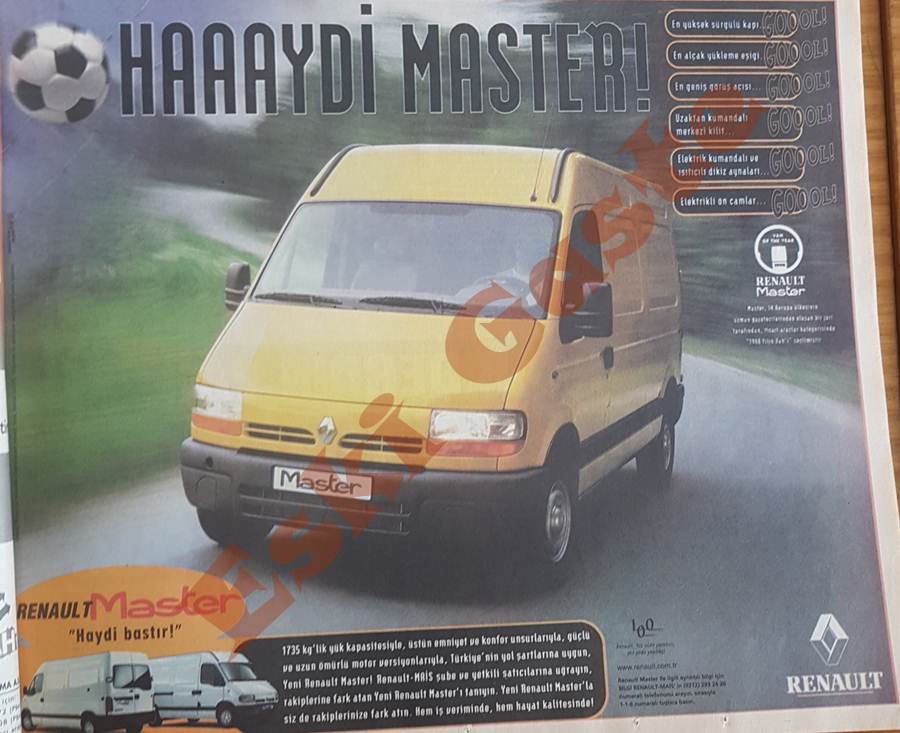 1998 Model Renault Master