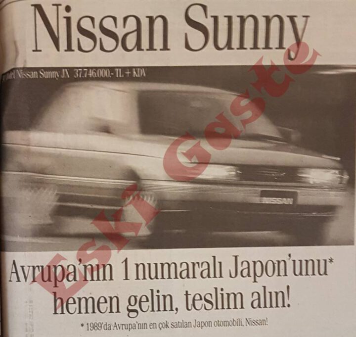 1990 yılından Nissan Sunny Reklamı