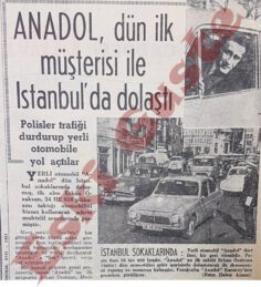İlk Anadol İstanbul’da Dolaştı