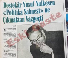 Yusuf Nalkesen Politikadan Vazgeçti
