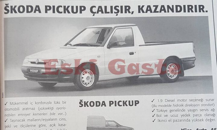 1997 Model Skoda Pickup Reklamı