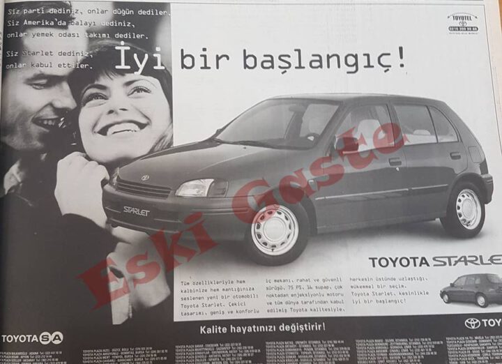 1997 Toyota Starlet Reklamı