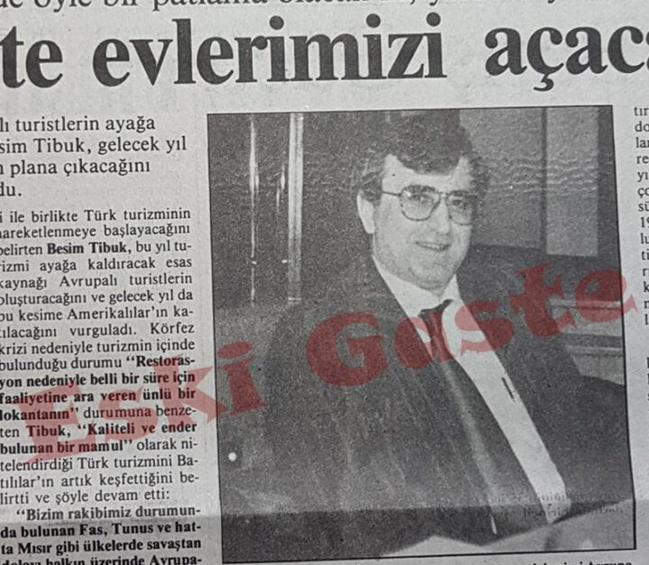 Net Holding Yönetim Kurulu Başkanı Besim Tibuk (1991)