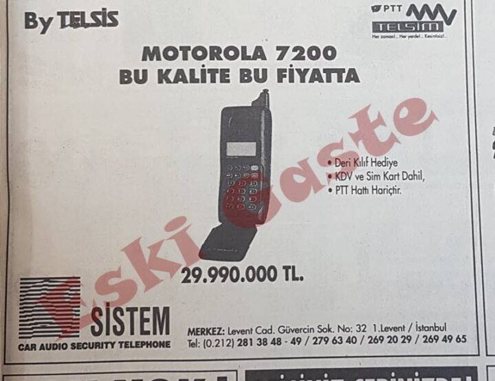 Motorola 7200 Reklamı / 1995
