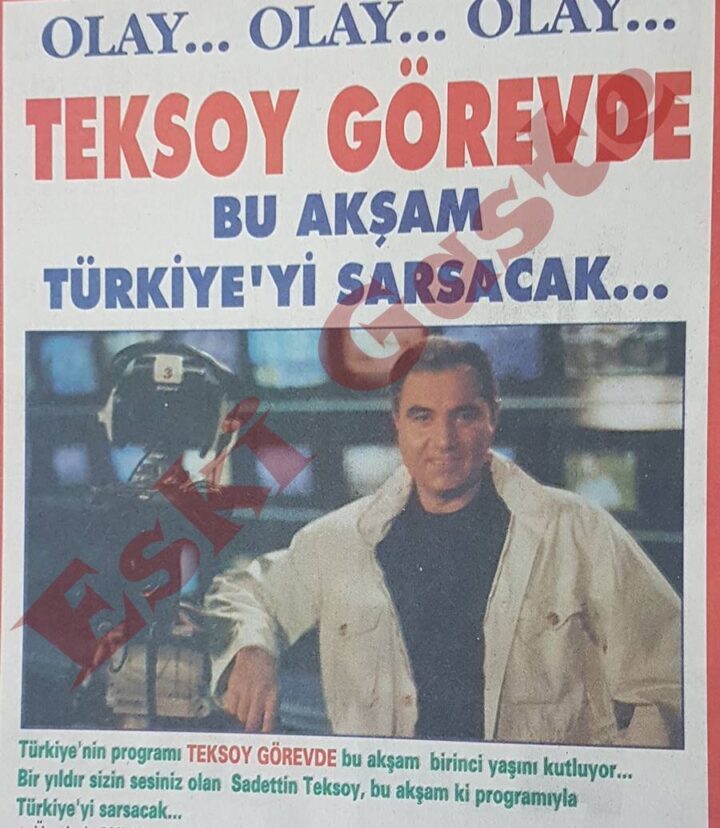 Sadettin Teksoy Reklamı / Teksoy Görevde Türkiye’yi Sarsacak